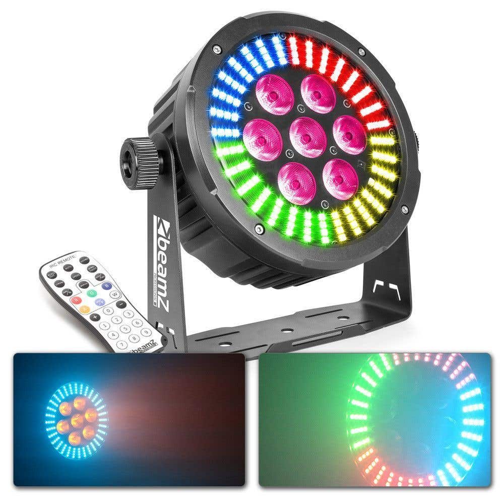 BeamZ BAC502 LED PAR aluminium RGBAW UV incl afstandsbediening