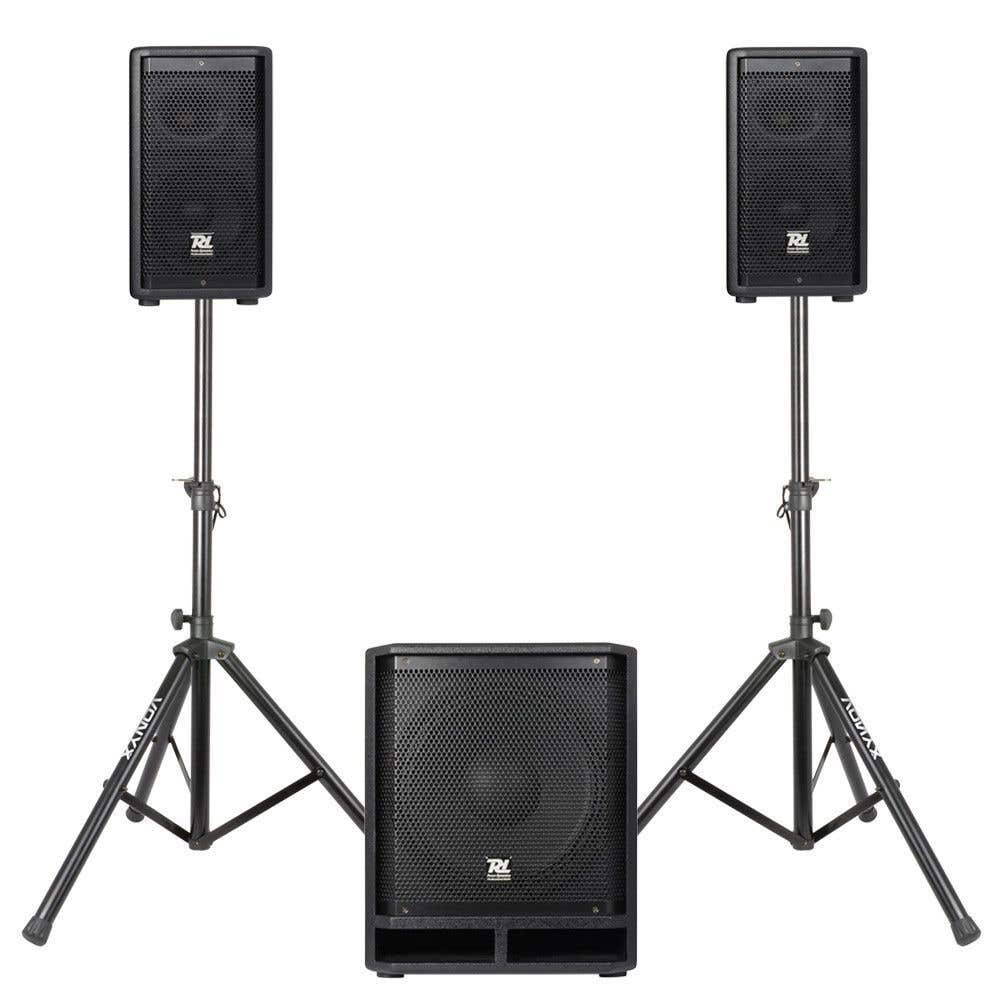 Power Dynamics COMBO1200 incl. standaards en luidsprekerkabels