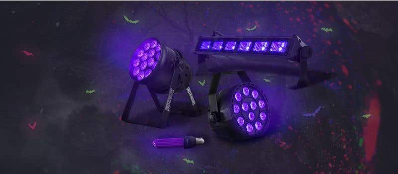 Blacklights voor halloween 