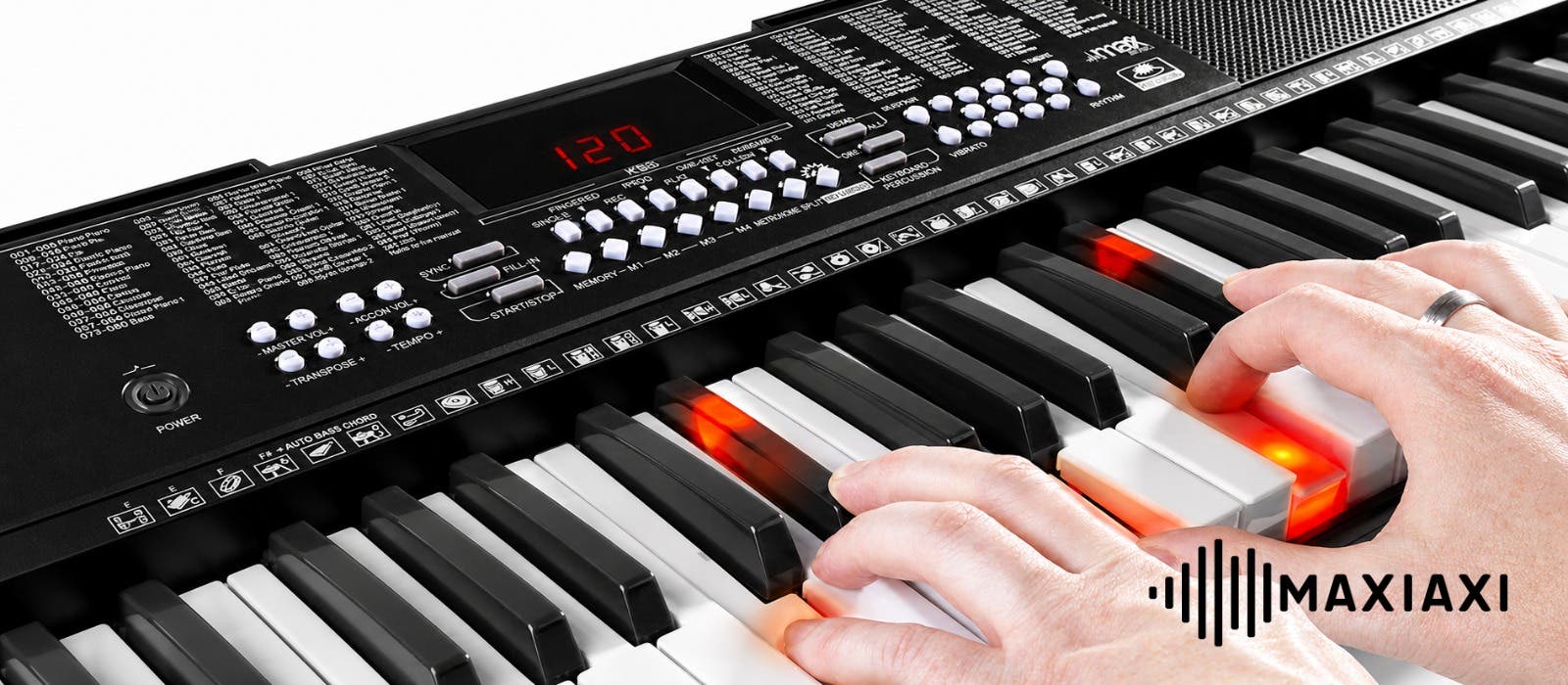 Keyboards met lichtgevende toetsen