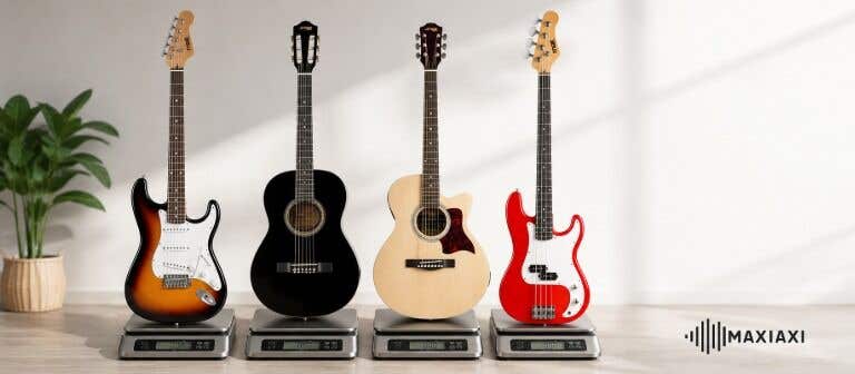 Hoeveel weegt een gitaar?