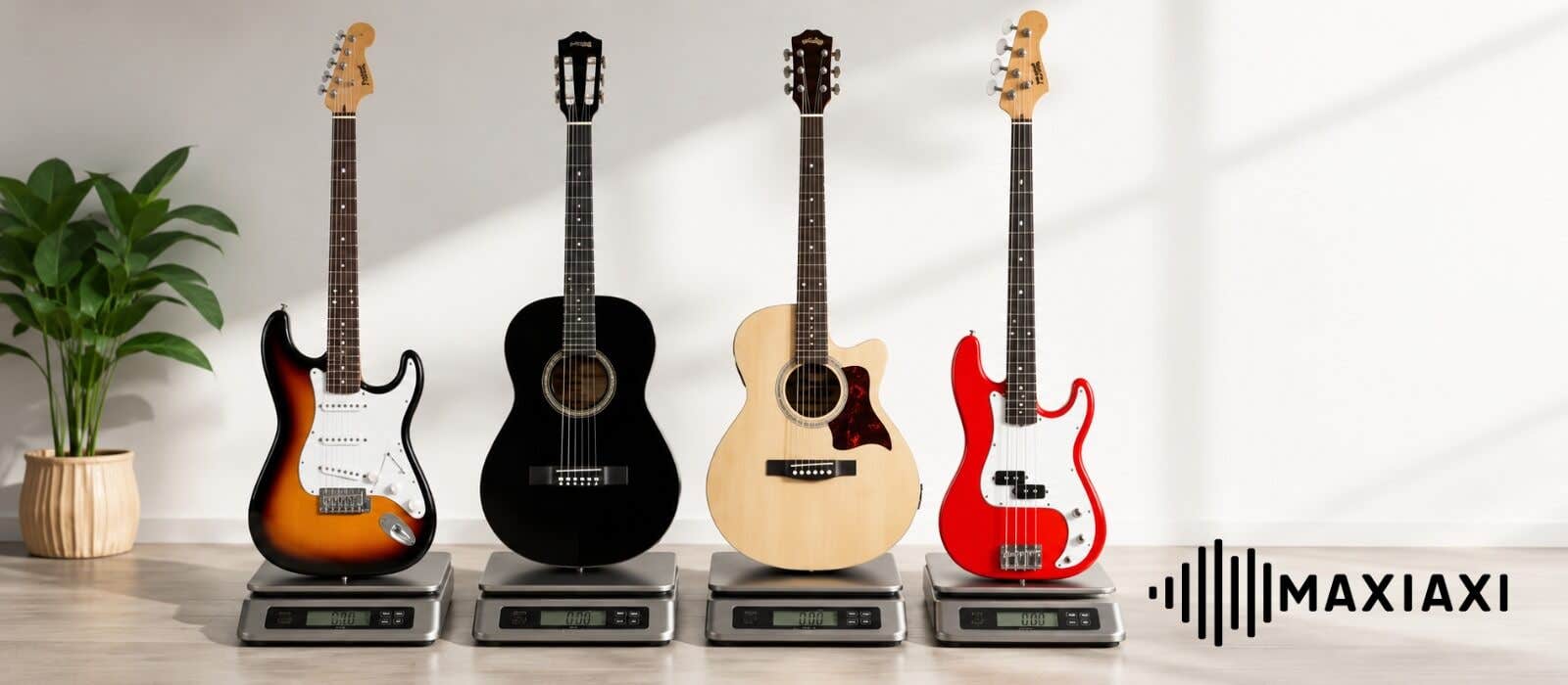 Hoeveel weegt een gitaar?
