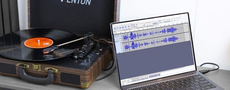 Fenton platen speler met een usb aansluiting.