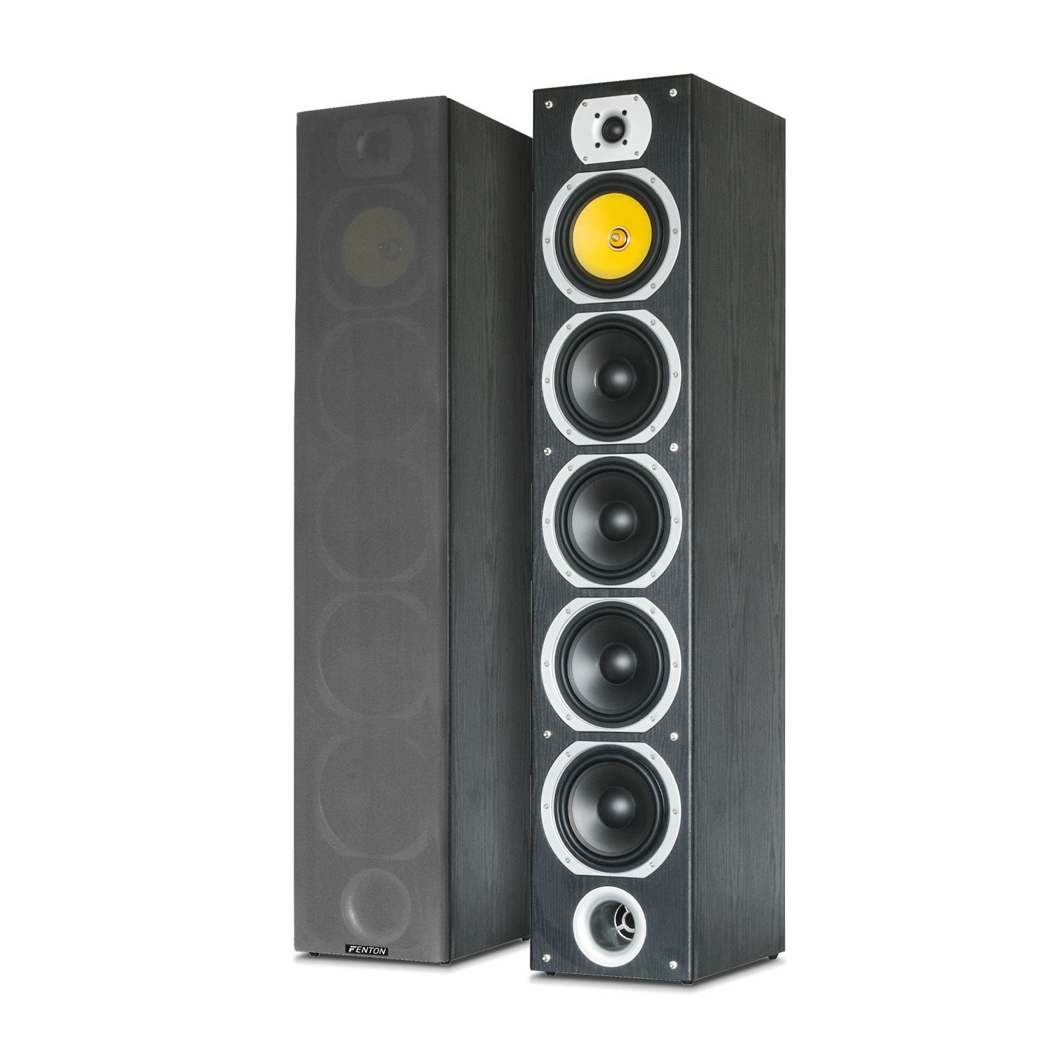 Fenton SHFT57B hifi speakers - 600W - 4-weg - Set van 2