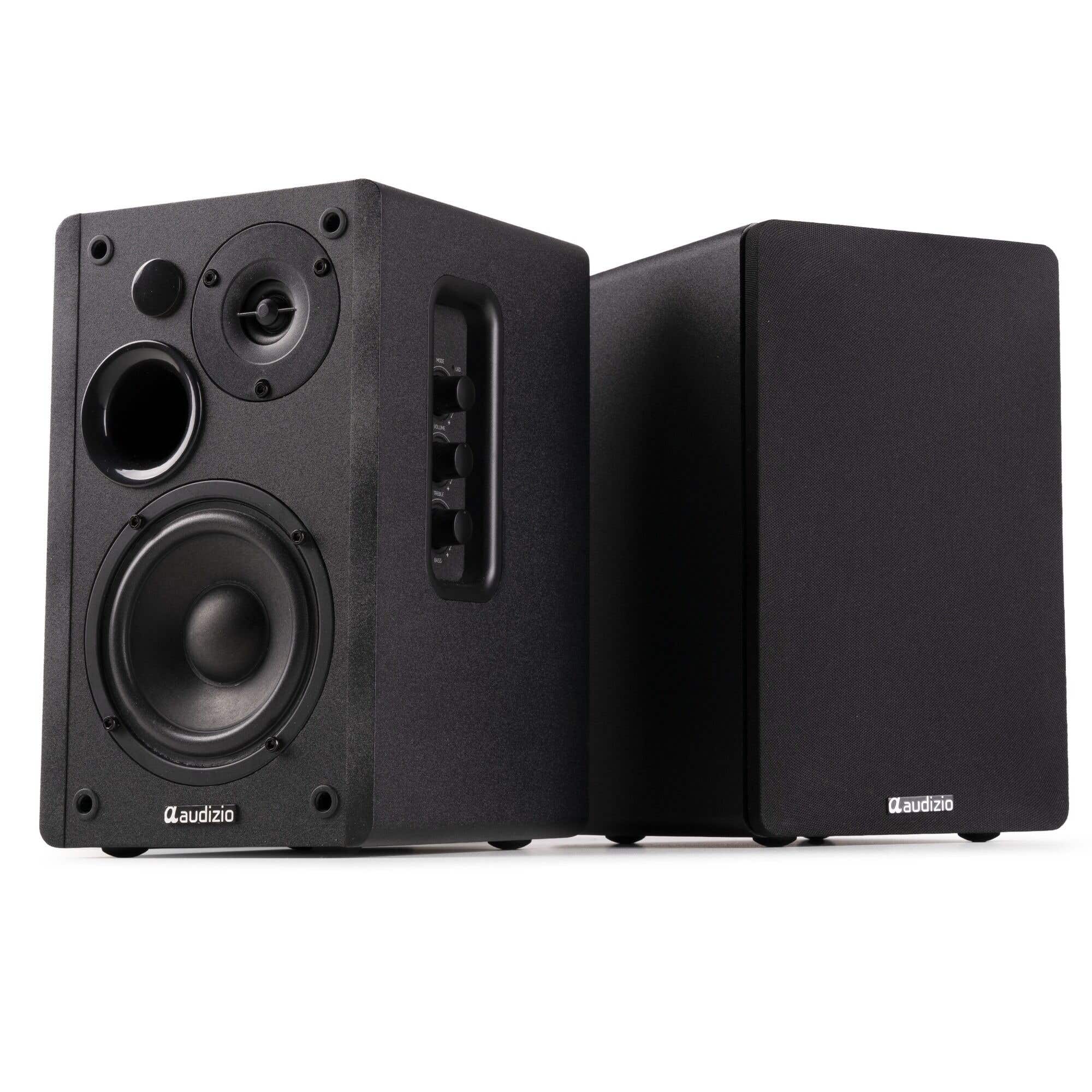 Retourdeal - Audizio KS01 HiFi speaker set - Boekenplank speakers - Met Bluetooth - 80W - Zwart