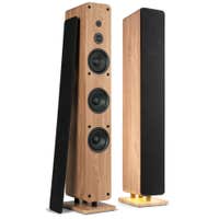 Audizio Arco actieve speakerset - HiFi speakers met draadloze stereo pairing - 320W - Houtlook