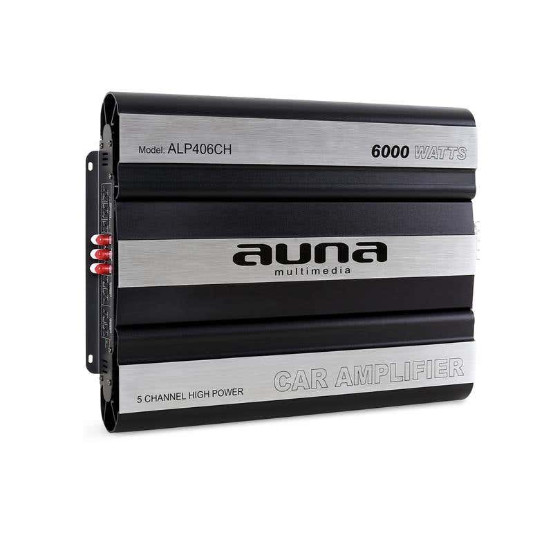 Auna 6000 Watt ALP406CH 5-kanaals MOSFET auto versterker