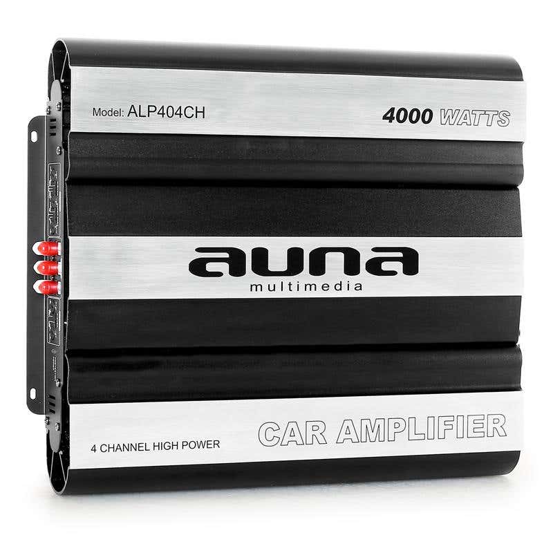 Auna 4000 Watt ALP404CH 4-kanaals MOSFET auto versterker