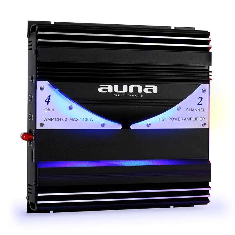Auna 1400 Watt 2-kanaals auto versterker