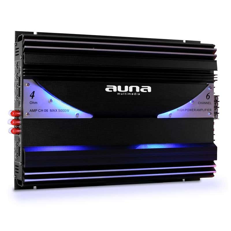 Auna 6-kanaals 5000 Watt auto versterker