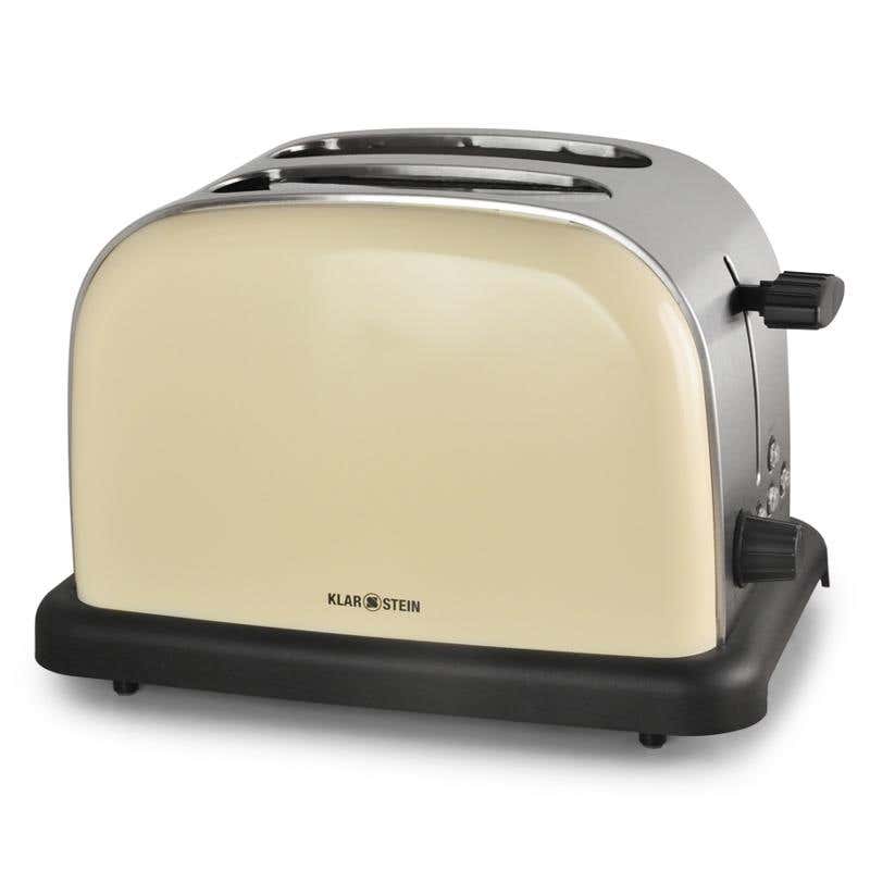 Klarstein Dubbele Broodrooster 1000W creme