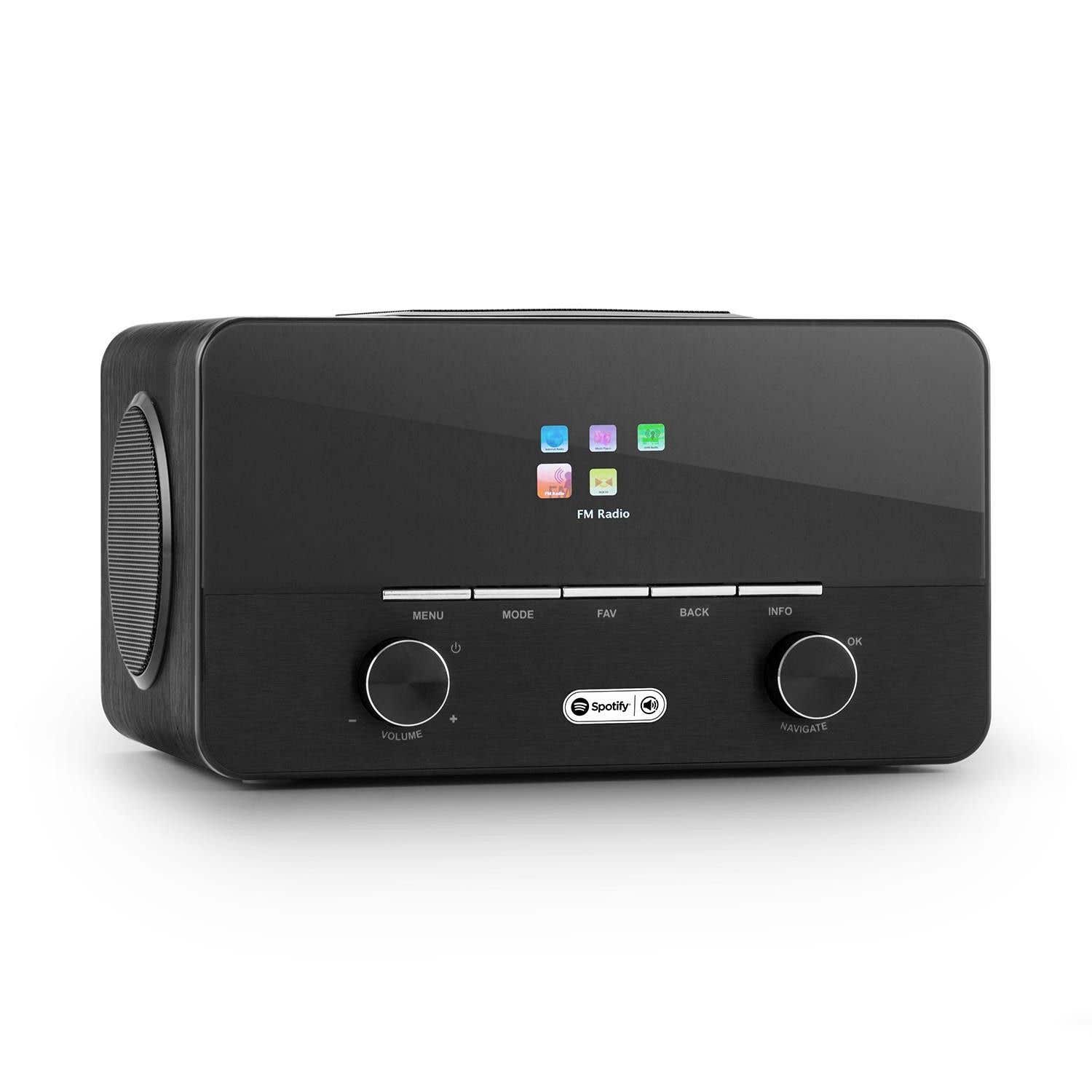 Auna Connect 150 BK DAB+ en WiFi internetradio met Spotify en USB