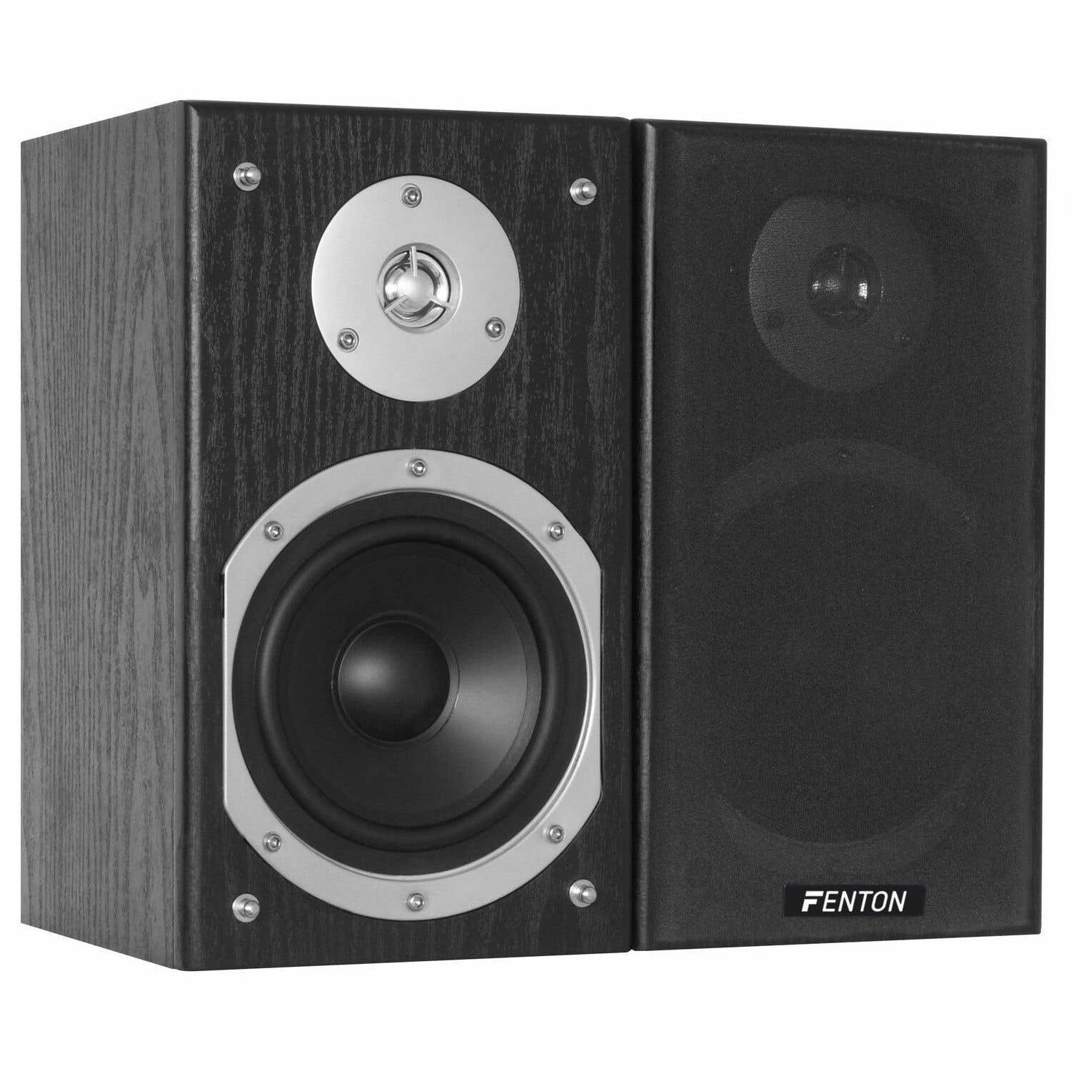 Retourdeal - Fenton HiFi Boekenplank Luidspreker Set - 140W