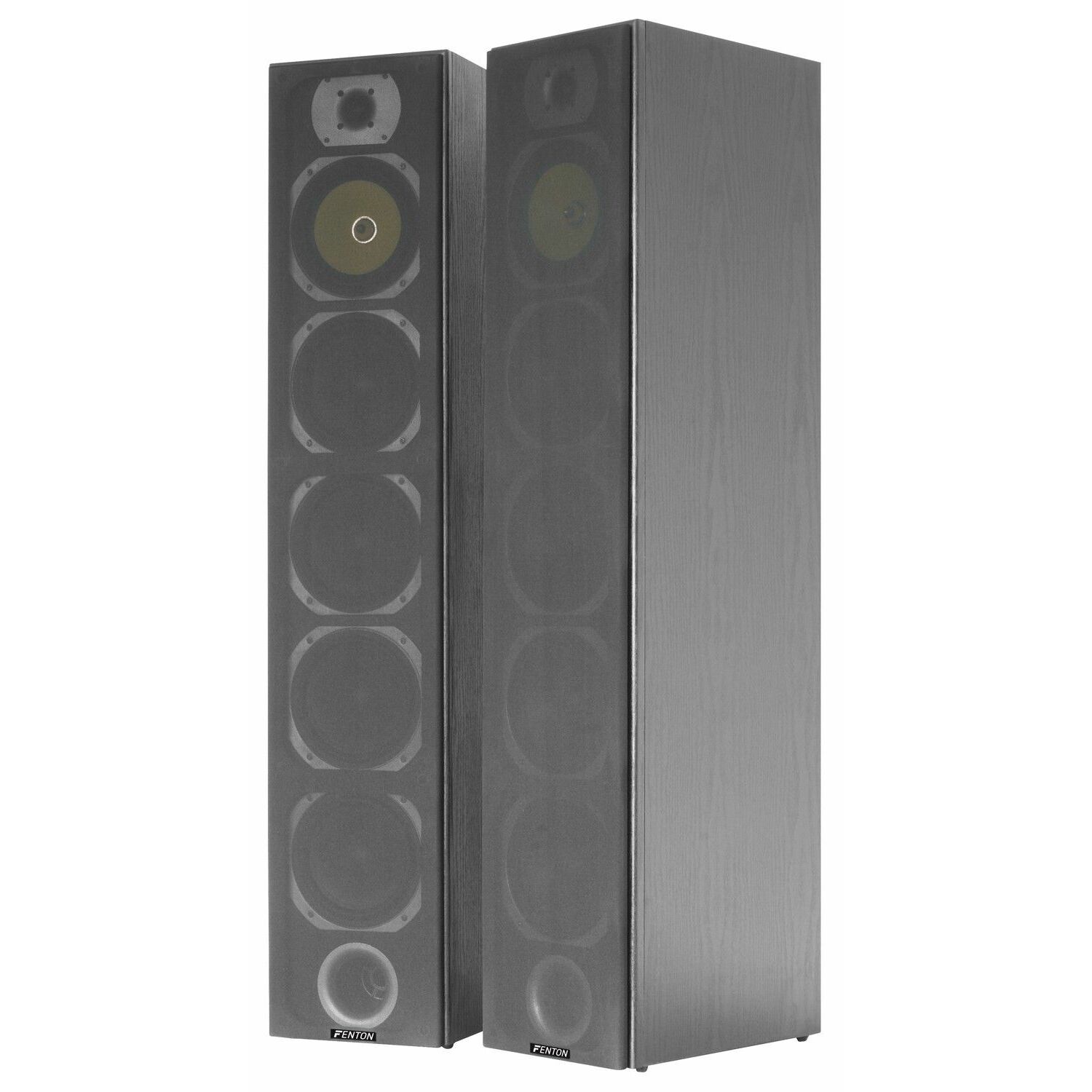 Retourdeal - 600 watt 4-weg vloerstaande speaker set SHFT57B