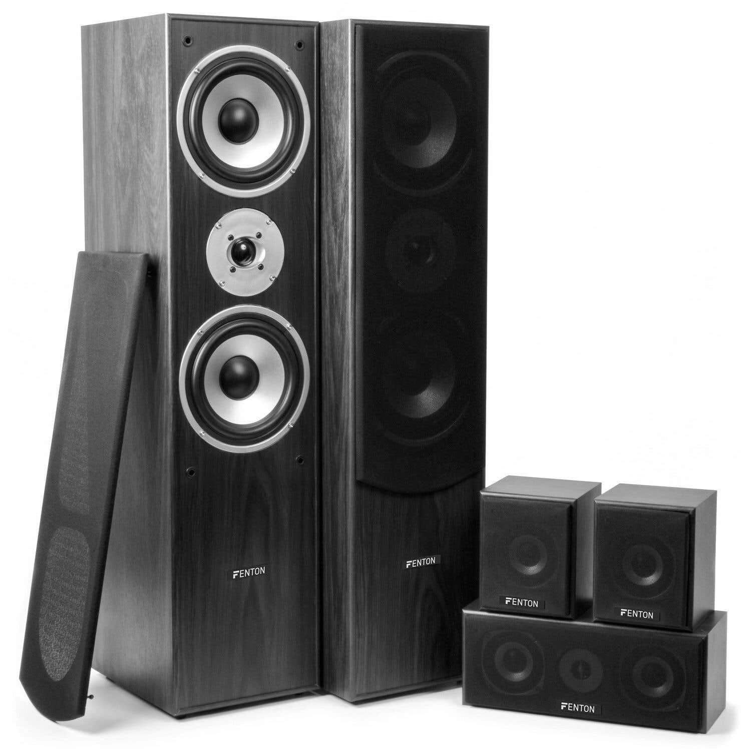 Harmonie pik Ik was verrast Fenton HF5B home cinema set speakerset met actieve subwoofer kopen?