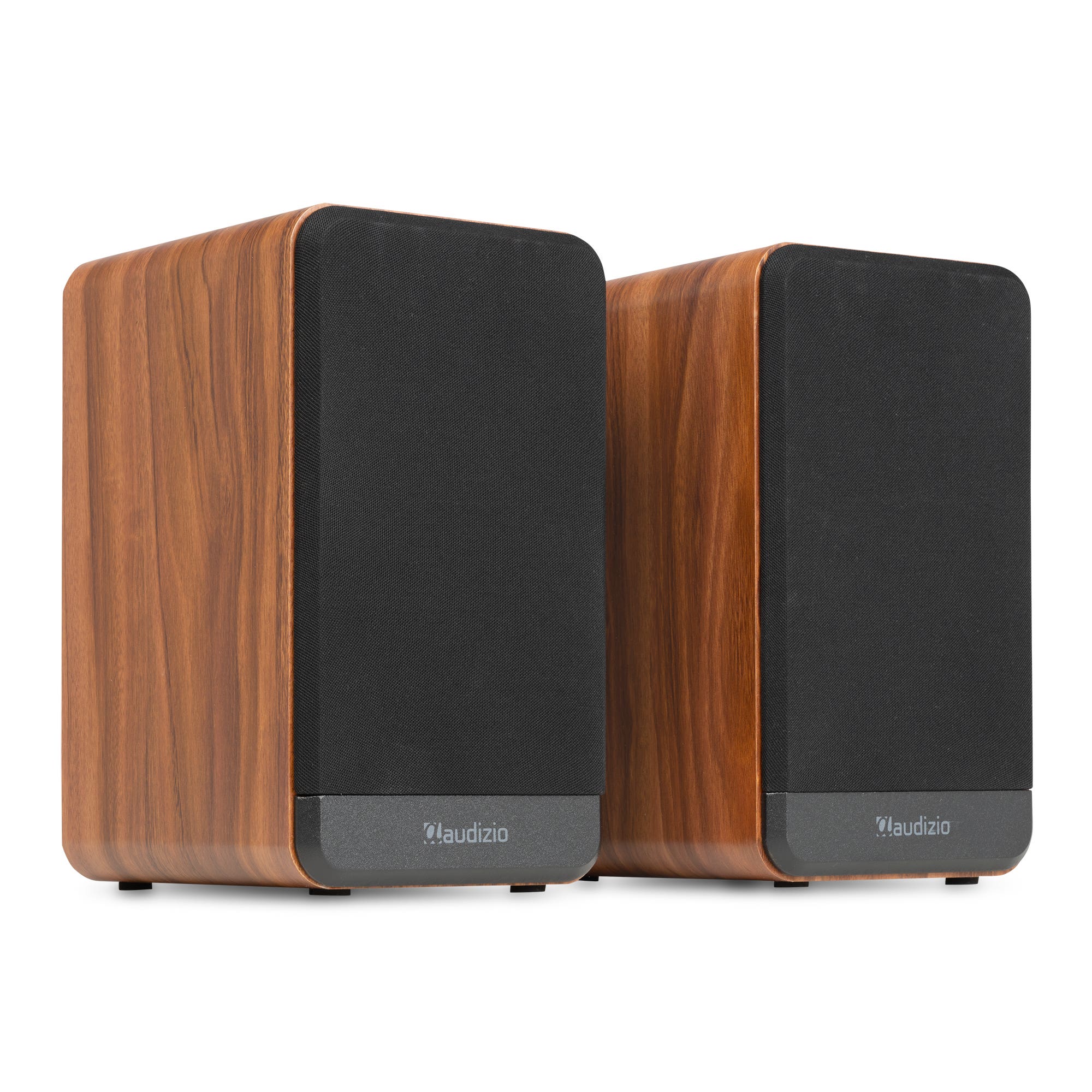 Audizio BS10 Boekenplank speakers - Actieve speakerset met Bluetooth - HiFi speakers - 80W - Houtlook