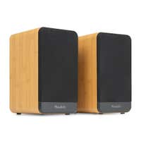 Retourdeal - Audizio BS10 Boekenplank speakers - Actieve speakerset met Bluetooth - HiFi speakers - 80W - Bamboe