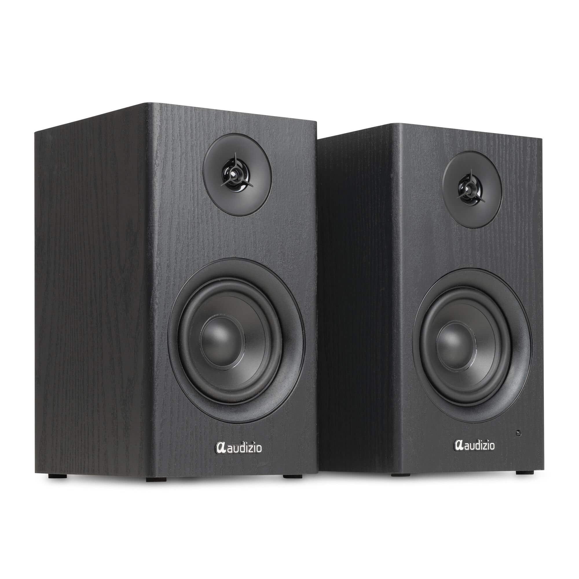 Retourdeal - Audizio BS15 Boekenplank speakers - HiFi speakers - Actieve speakerset met Bluetooth - 60W - Zwart