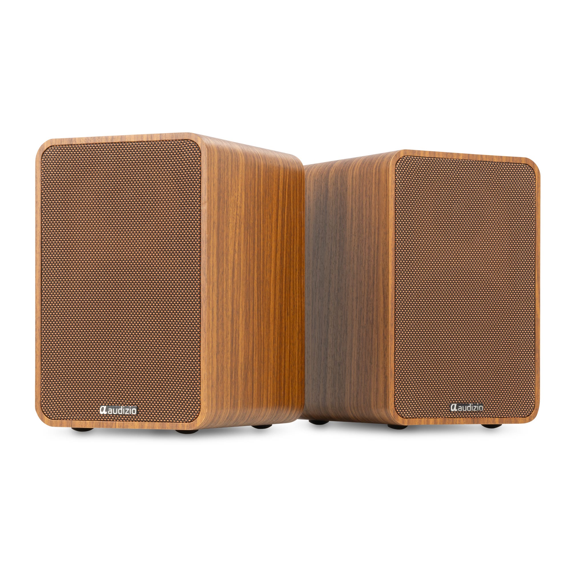 Audizio KS10 HiFi speaker set - Actieve speaker set - Met HDMI ARC - Bluetooth - 120W - Houtlook