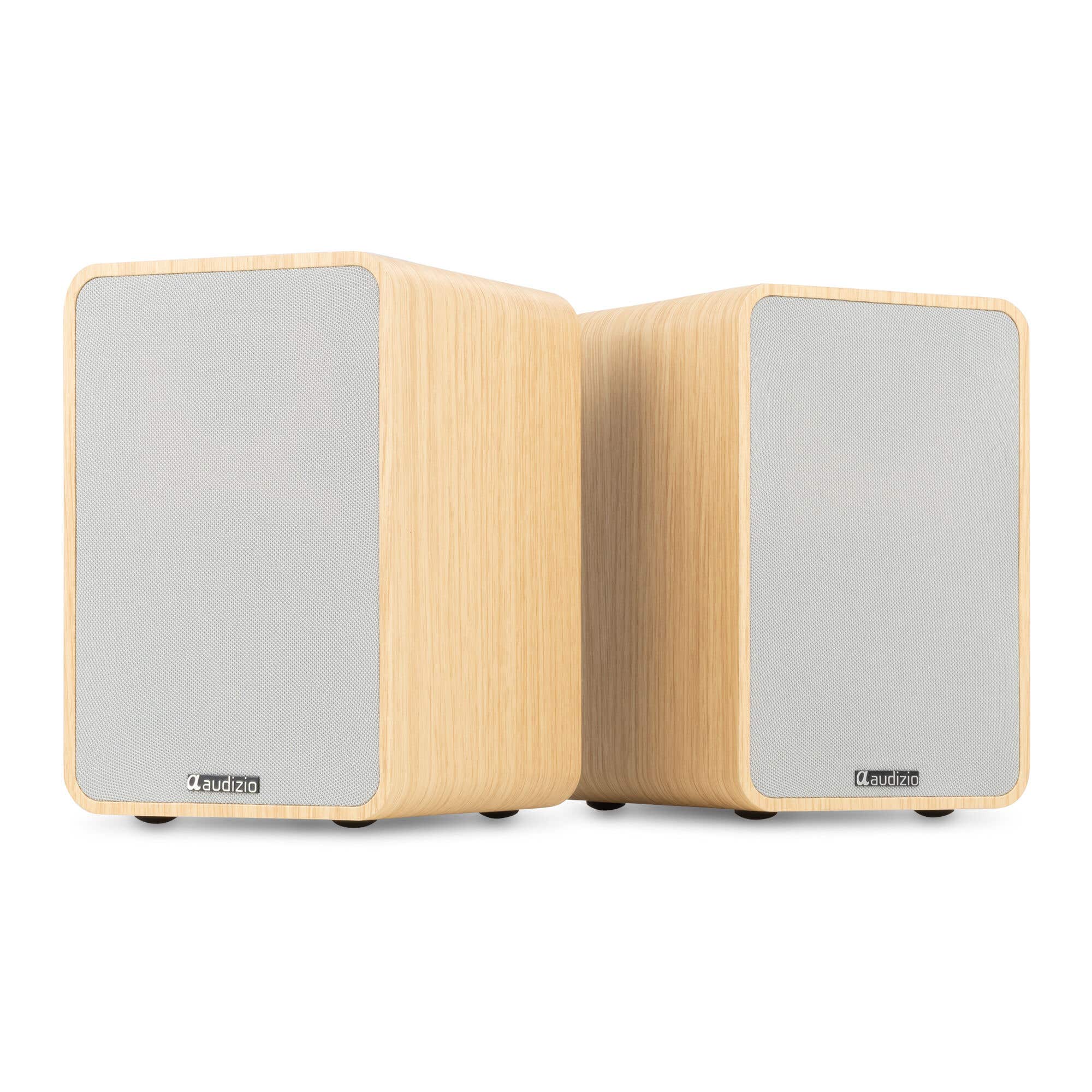Retourdeal - Audizio KS10 HiFi speaker set - Actieve speaker set - Met HDMI ARC - Bluetooth - 120W - Licht hout