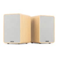 Retourdeal - Audizio KS10 HiFi speaker set - Actieve speaker set - Met HDMI ARC - Bluetooth - 120W - Licht hout