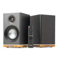 Retourdeal - Audizio KS12 actieve HiFi luidsprekerset - HDMI en Bluetooth - Warmwit ambient light - 80W - Zwart