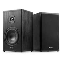 Audizio BS20 boekenplank speakers - Draadloze boxen met oplaadbare accu - HiFi set - Antraciet