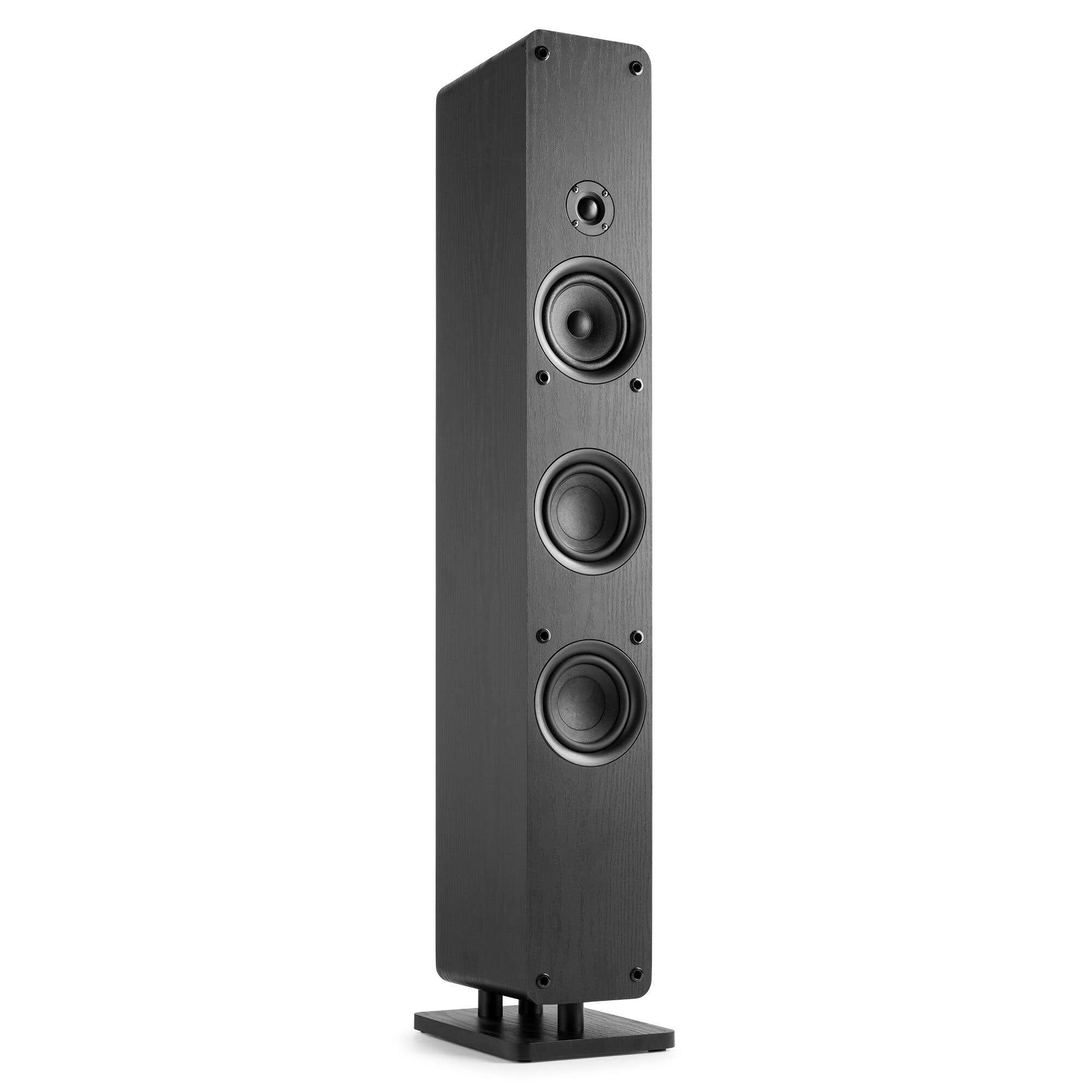 Audizio Arco passieve HiFi speaker - Vloerstaande speaker met 3x 4 inch woofers - 160W - Zwart