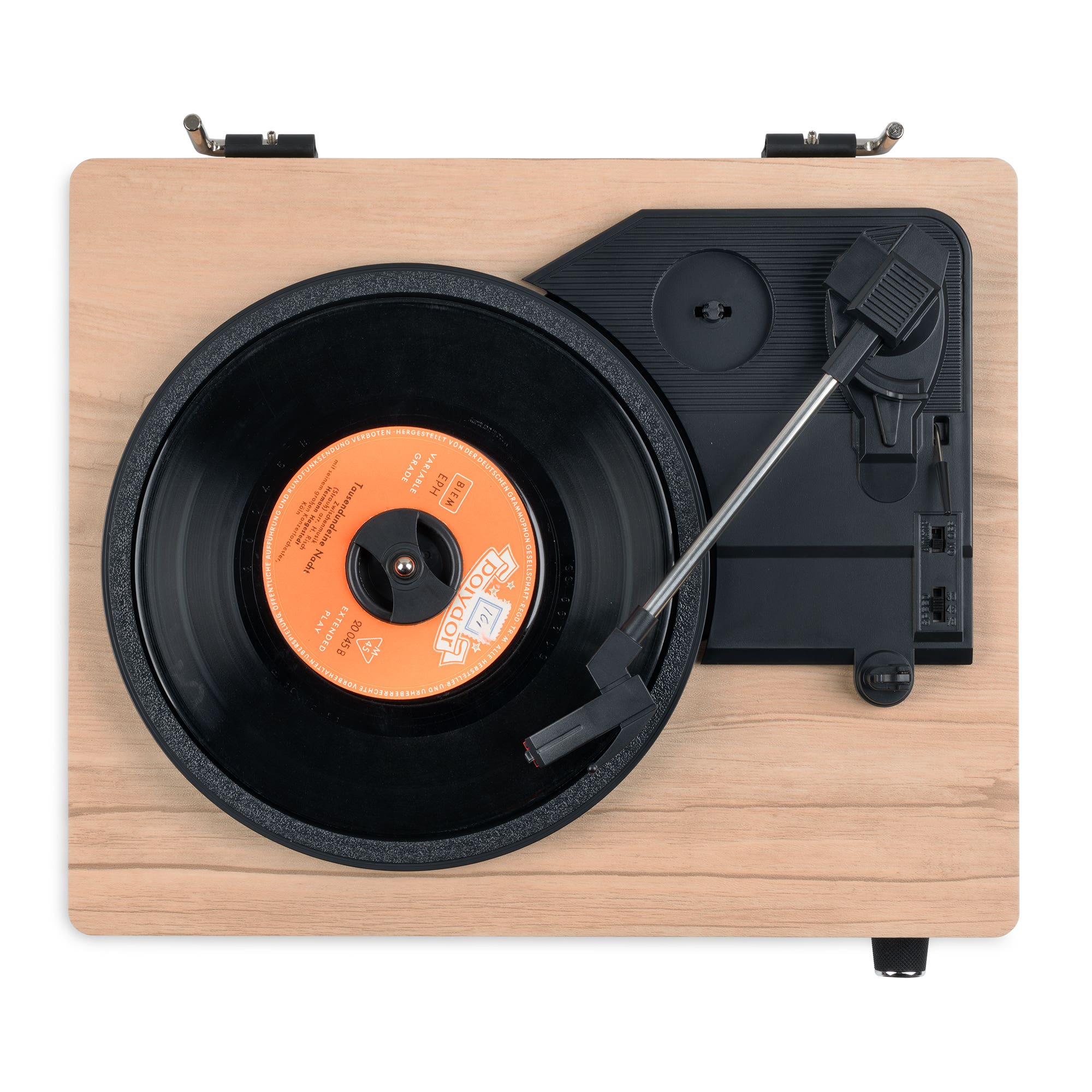 Audizio Irvine platenspeler - LP speler - Platenspeler Bluetooth - Voor elk plaatformaat - Lichthout