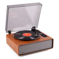 Retourdeal - Audizio Laredo premium platenspeler - HiFi platenspeler Bluetooth in/out - LP speler - Houtlook