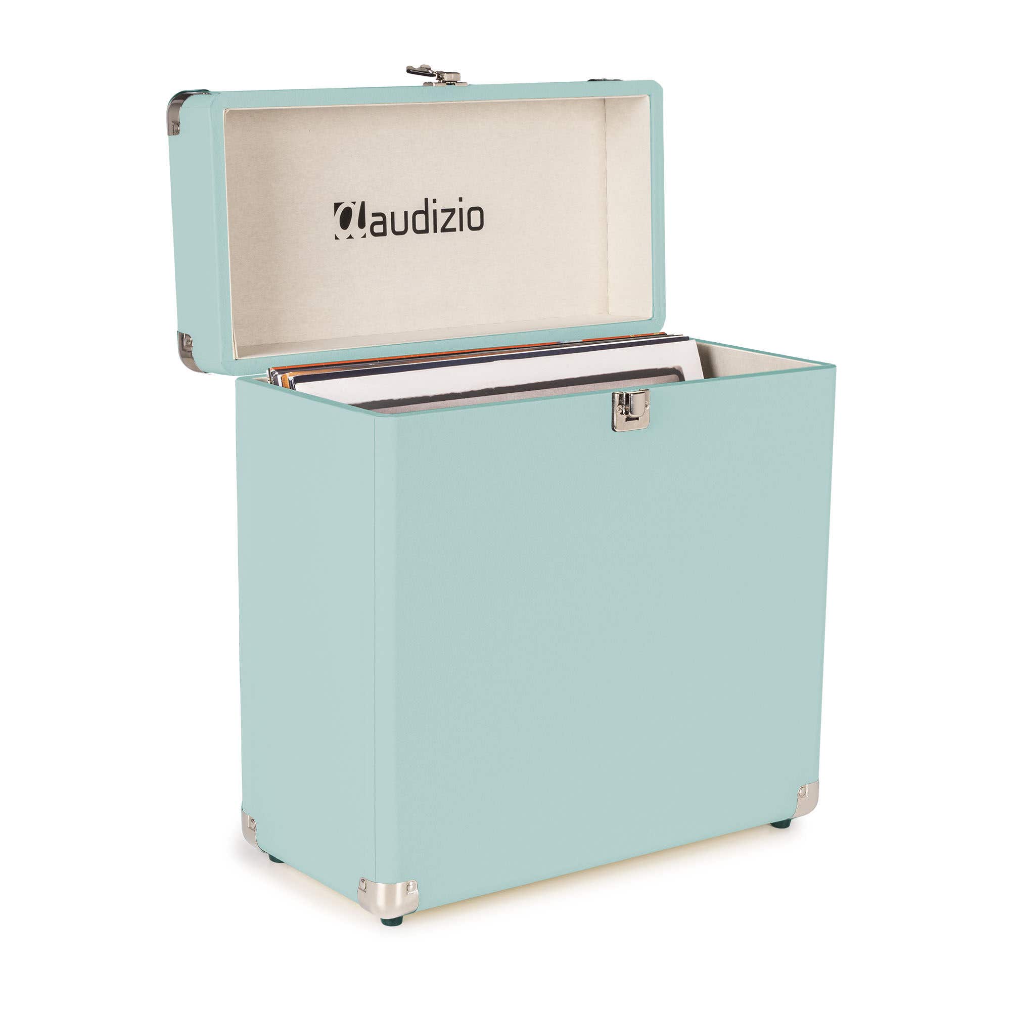 Retourdeal - Audizio RC32 Vinyl Platenkoffer voor max 30/35 platen - Blauw