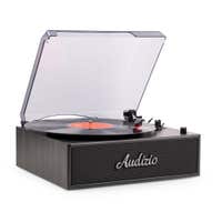 Audizio Reno platenspeler retro - LP speler - Platenspeler met Bluetooth en speakers - Zwart