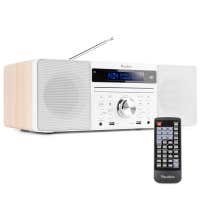Audizio Prato microset met DAB radio, Bluetooth, USB mp3 & cd speler - Wit