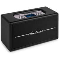 Audizio Tune60 Retro speaker - Bluetooth speaker - Draadloze speaker met afstandsbediening - Zwart