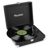 Retourdeal - Audizio RP111BK platenspeler met boxen - Platenspeler retro - LP speler met 3 snelheden - Zwart