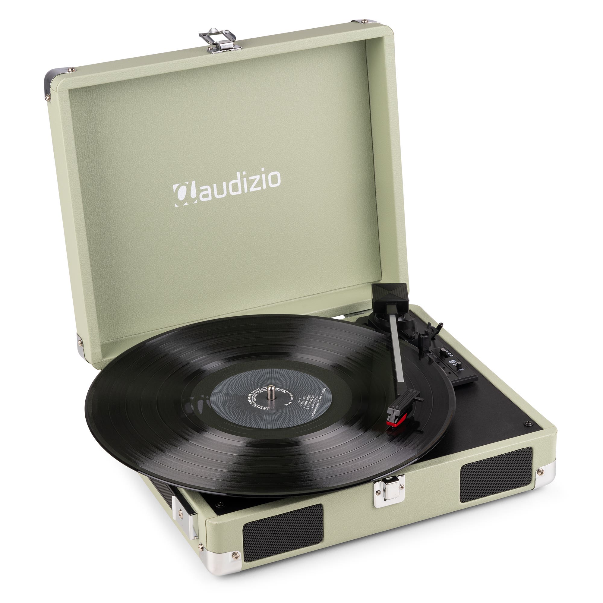 Audizio RP111G platenspeler met boxen - Platenspeler retro - LP speler