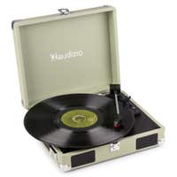 Audizio RP111G platenspeler met boxen - Platenspeler retro - LP speler met 3 snelheden - Groen