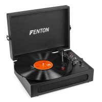 Fenton RP118B retro platenspeler met Bluetooth in /out en USB - Zwart