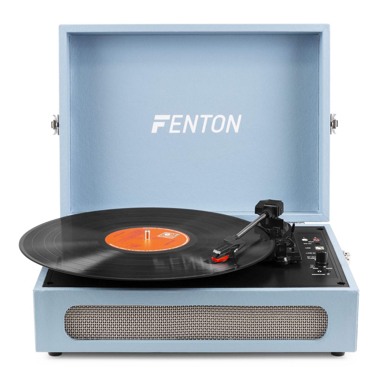 Retourdeal - Fenton RP118E retro platenspeler met Bluetooth in /out en