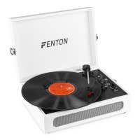 Fenton RP118F retro platenspeler met Bluetooth in /out en USB - Wit