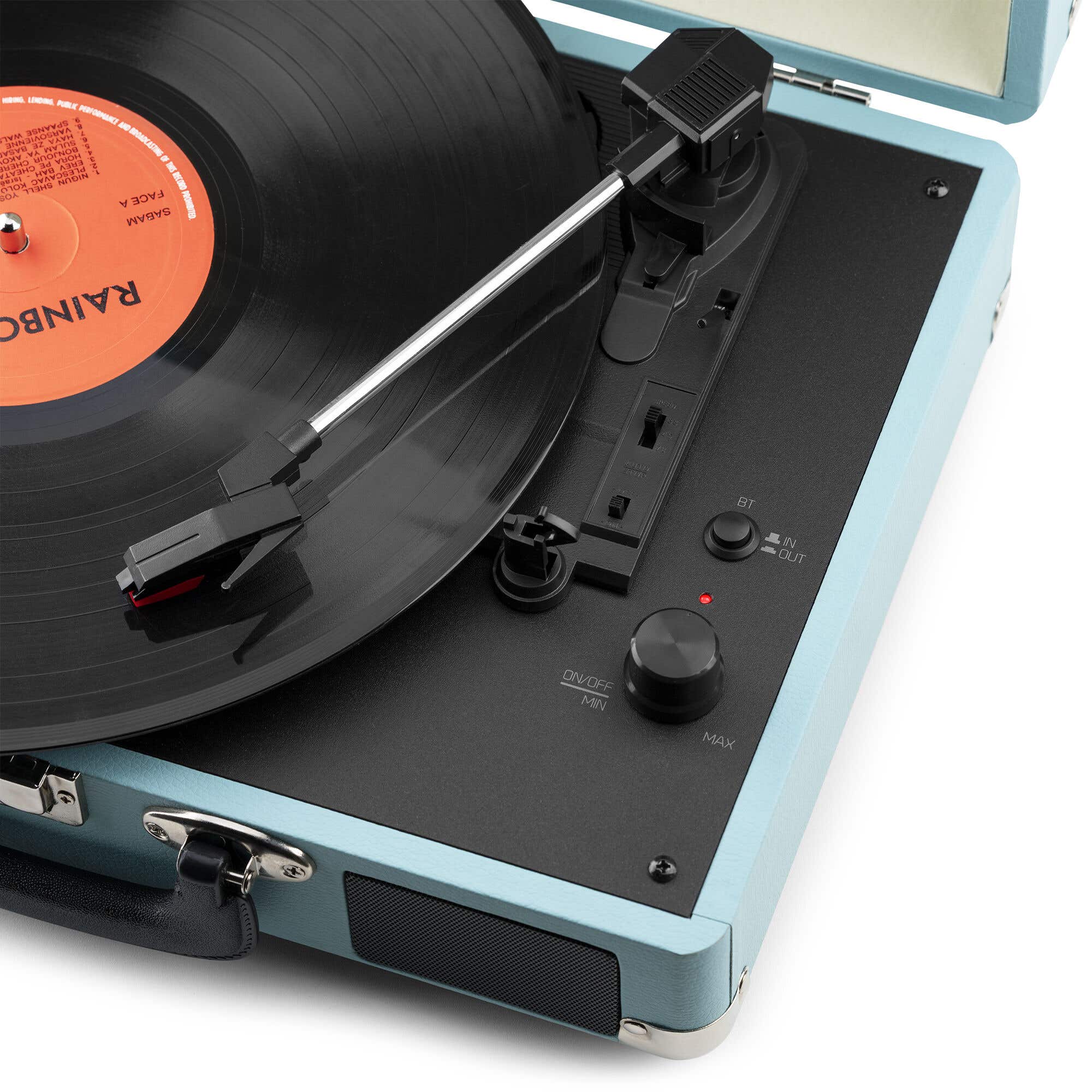 Stereo platenspeler met digitale radio ontvanger, DAB / DAB / Bluetooth / USB / Aux-in / CD