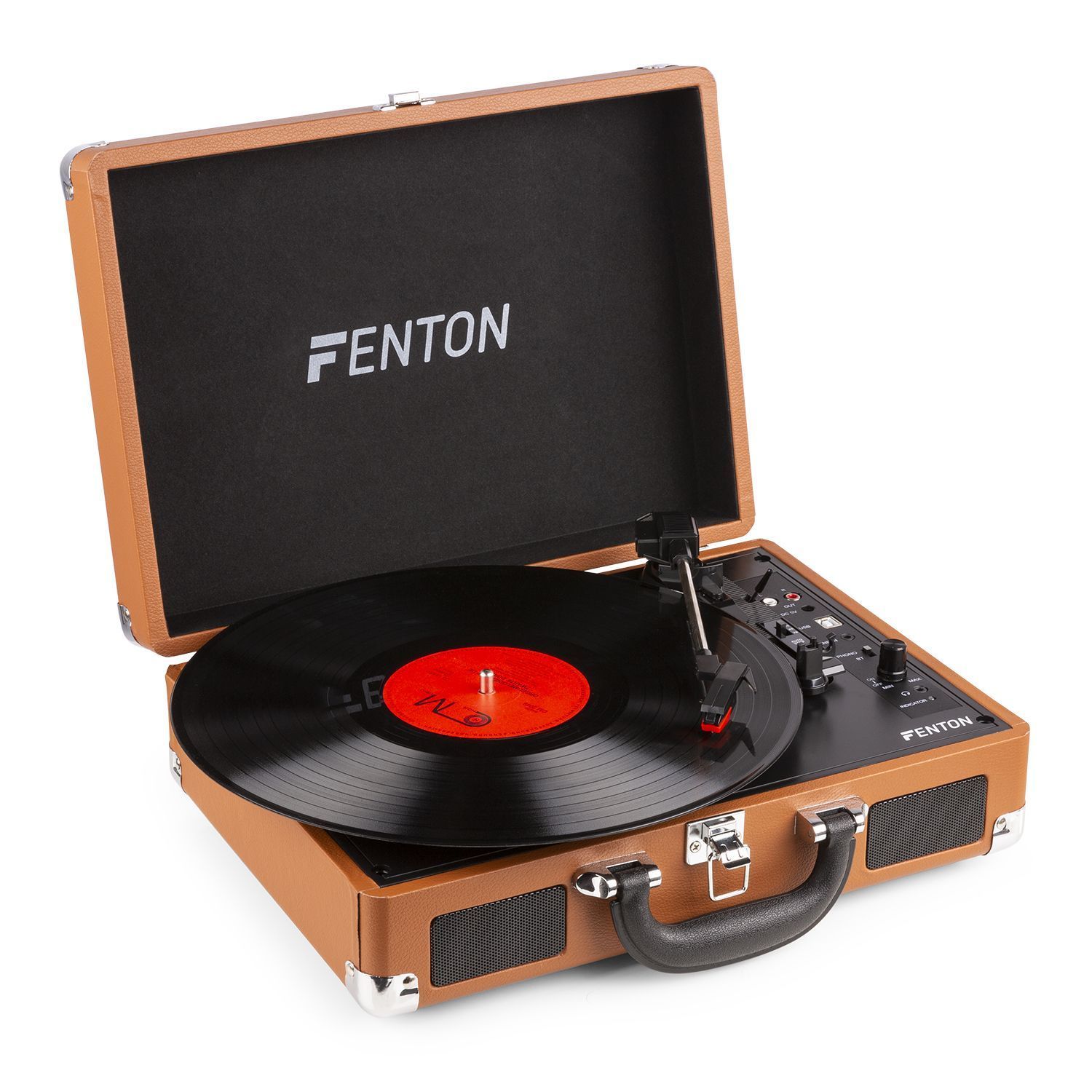 Fenton Retourdeal -  RP115F platenspeler met Bluetooth en USB - Bruin
