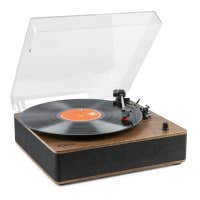Fenton RP161 retro platenspeler met Bluetooth - Ingebouwde speakers - Stereo - Walnoot