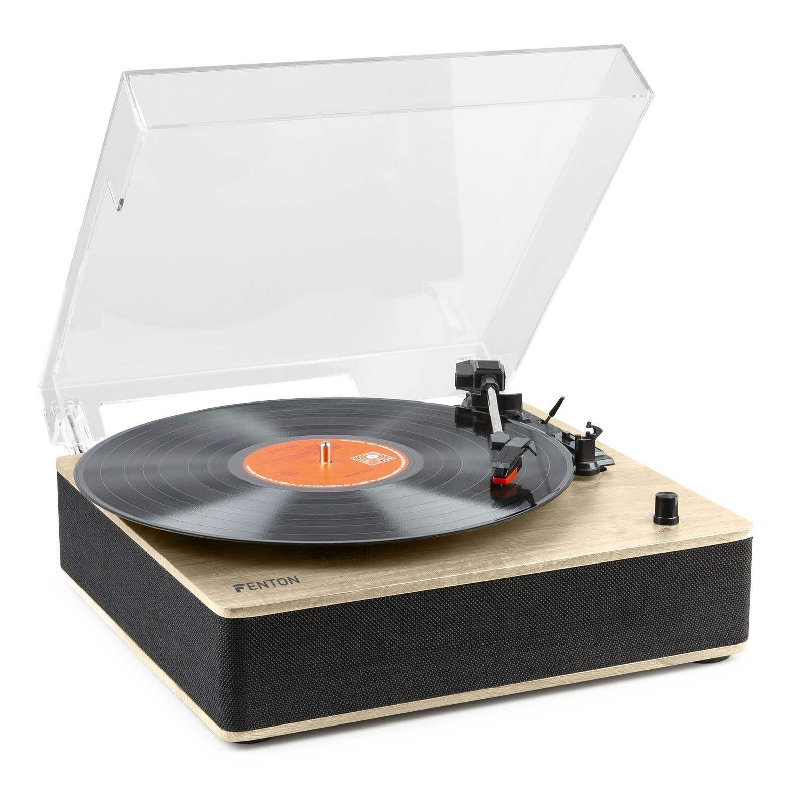 Retourdeal - Fenton RP161LW retro platenspeler Bluetooth - Ingebouwde