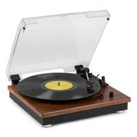 Audizio RP112L platenspeler met Bluetooth IN/OUT en ingebouwde speakers - Lightwood