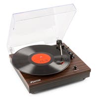 Fenton RP112D platenspeler met Bluetooth en ingebouwde speakers - Darkwood