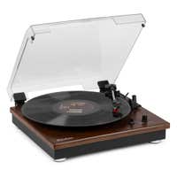Retourdeal - Audizio RP112D platenspeler met Bluetooth IN/OUT en ingebouwde speakers - Darkwood