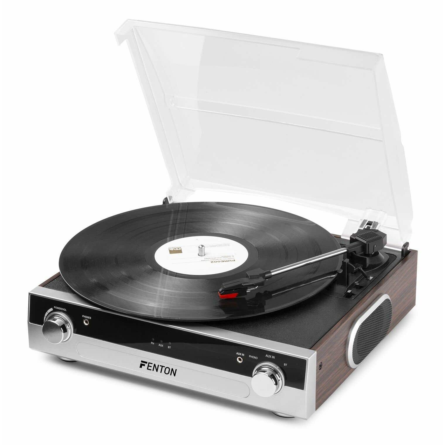 Retourdeal - Fenton RP102A platenspeler met Bluetooth, speakers en mp3