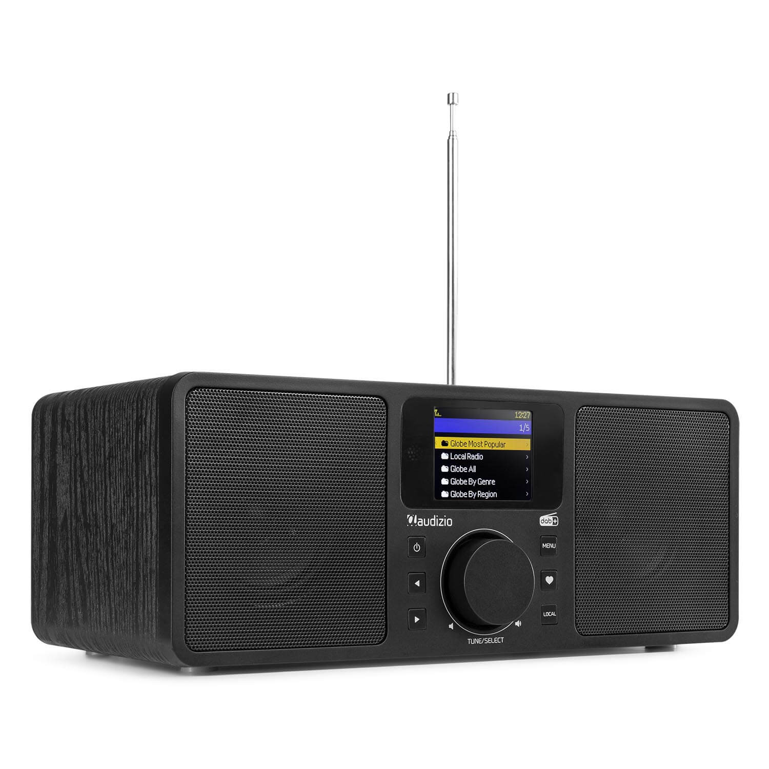 Audizio Rome DAB radio, internet radio met wifi + Bluetooth - Zwart