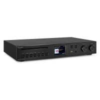 Retourdeal - Audizio Brescia DAB radio en internetradio met Bluetooth, Spotify, cd, mp3 en 120W versterker - Zwart